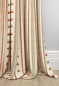 May Day, Tent Stripe Spice - Made to Measure Curtains